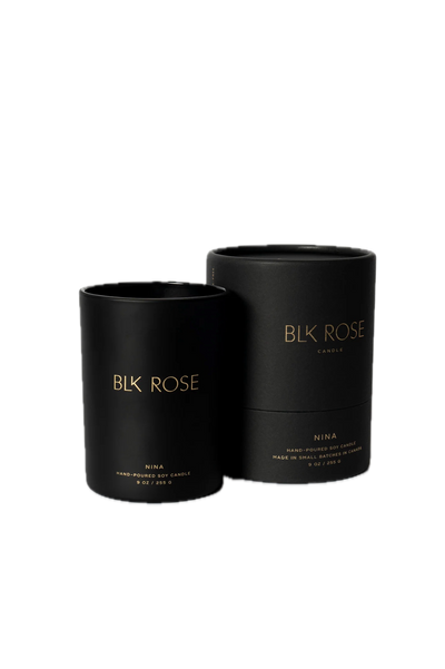 NINA BLK ROSE CANDLE | Candles | LOSHEN & CREM