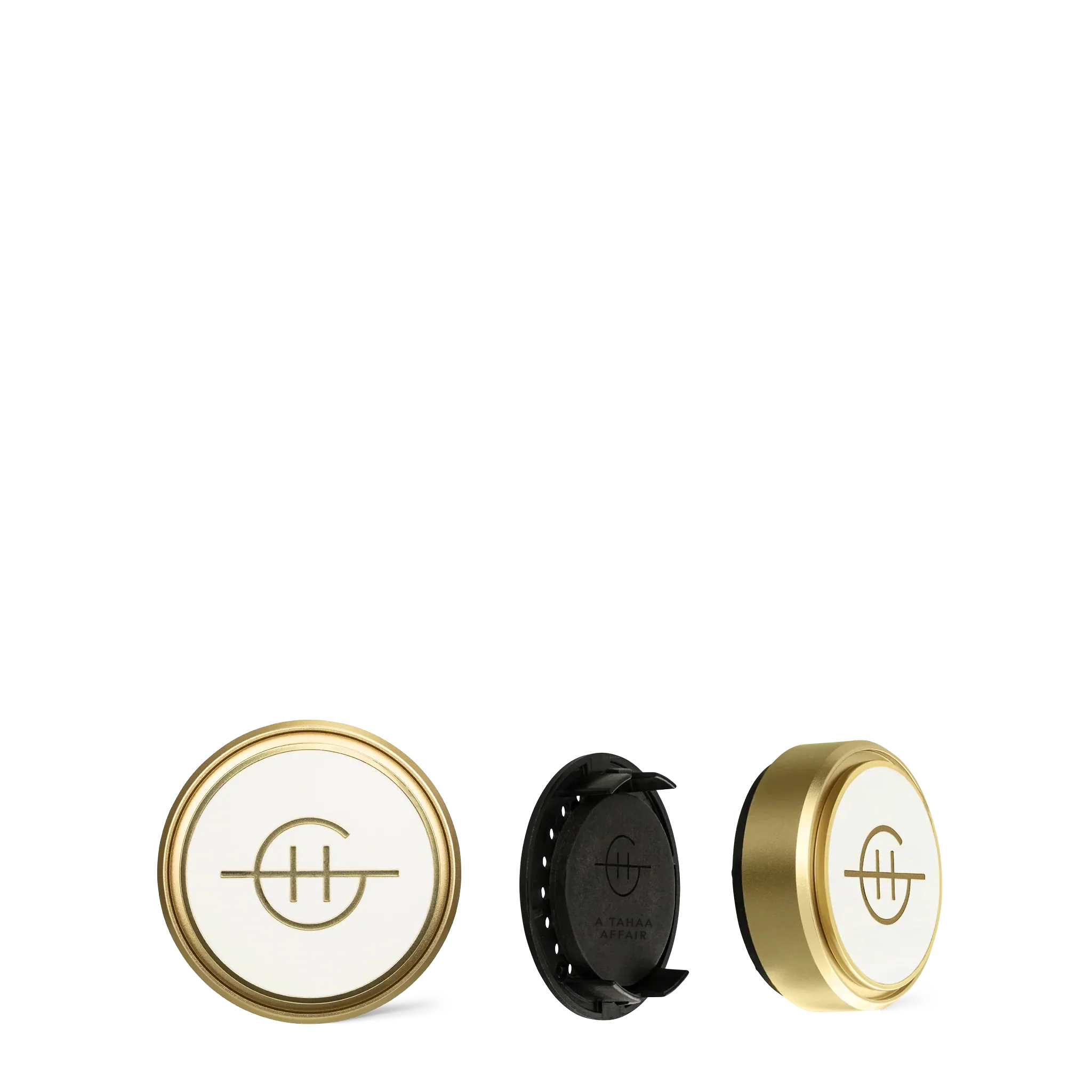 CAR DIFFUSER - A TAHAA AFFAIR - White and Gold | Car diffuser | LOSHEN & CREM