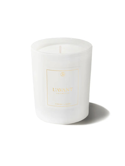 FRESH LINEN CANDLE - WHITE | Candles | LOSHEN & CREM