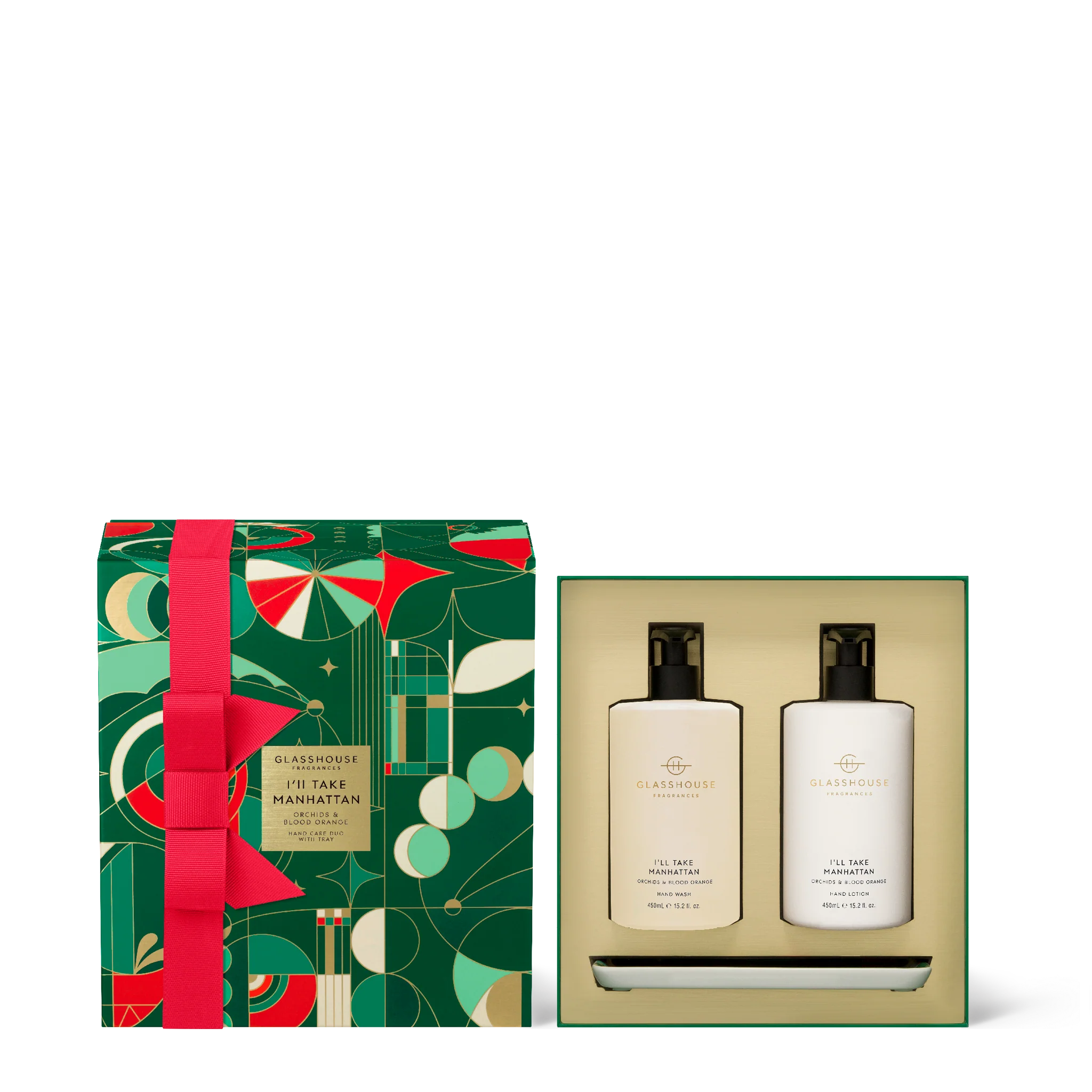 I'LL TAKE MANHATTAN HAND CARE DUO WITH TRAY - Gift Set | Candles | LOSHEN & CREM