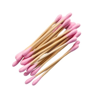 BIODEGRADABLE PINK COTTON SWABS | Cotton swabs | LOSHEN & CREM