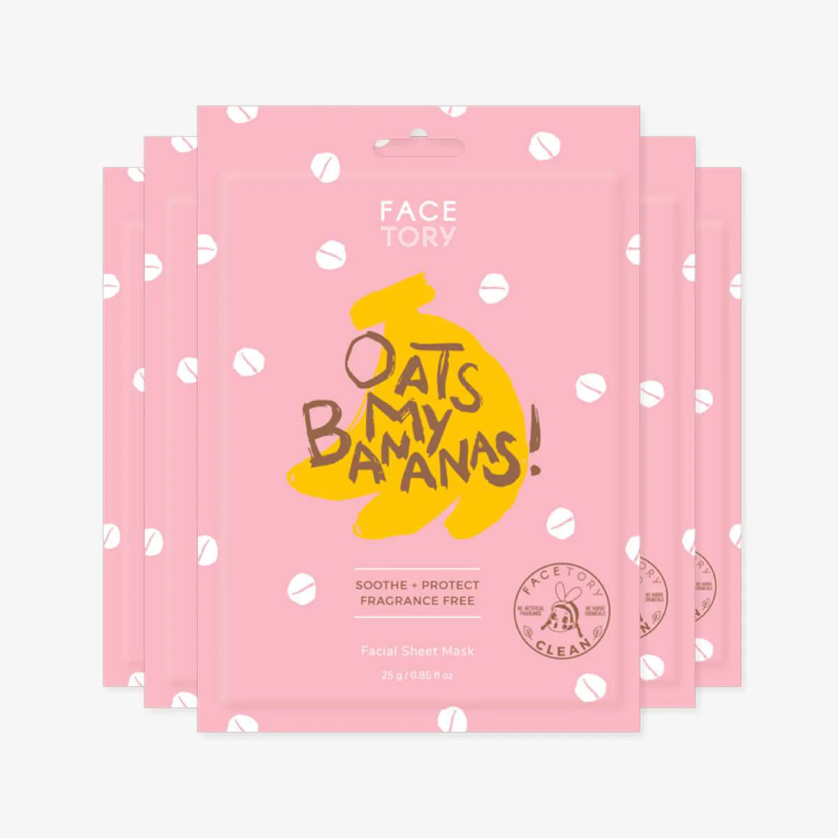 FACETORY OATS MY BANANAS SHEET MASK - SOOTHING & PROTECTING | Sheet mask | LOSHEN & CREM