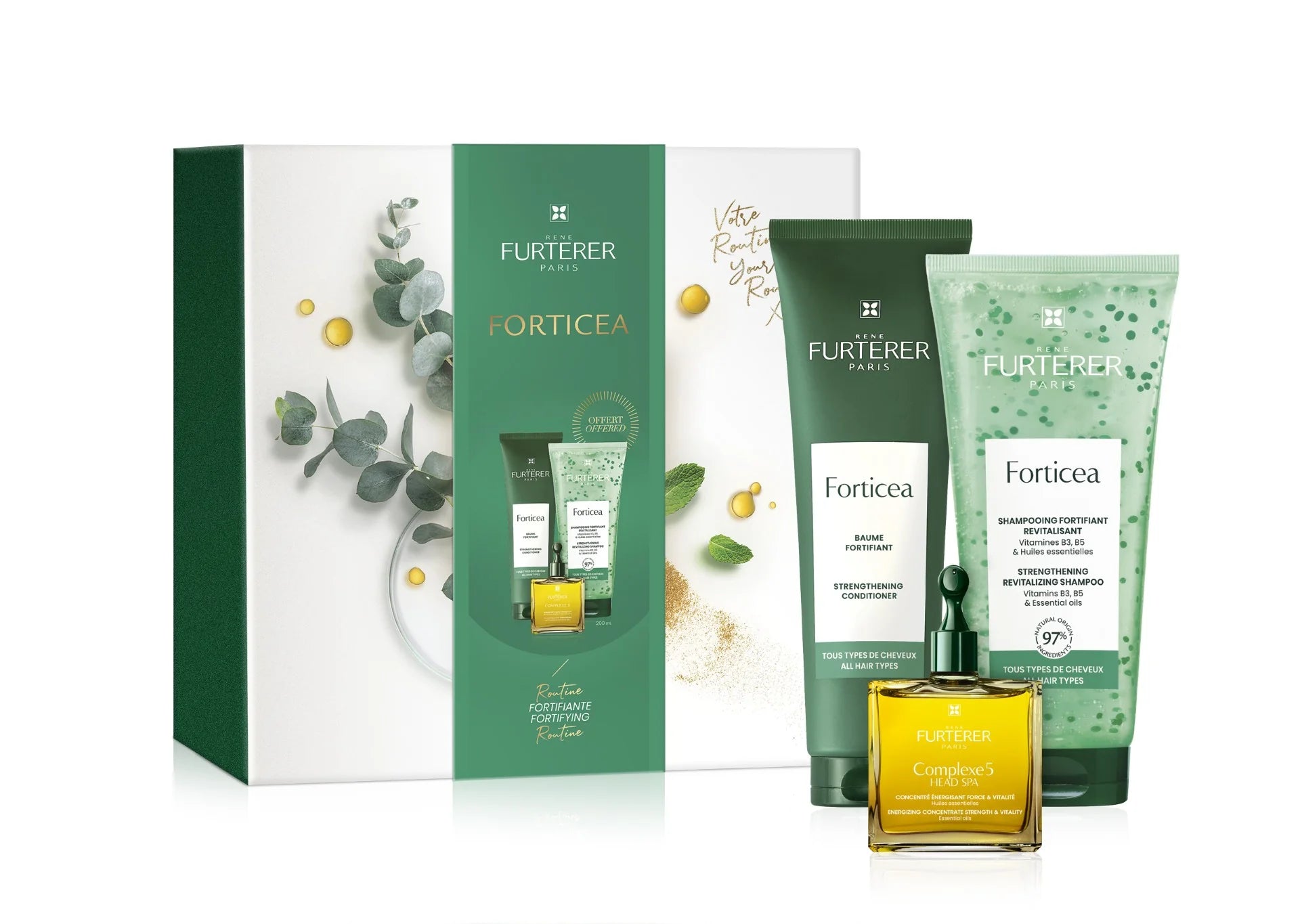 RENÉ FURTERER - FORTICEA GIFT SET - FORTIFYING ROUTINE - LIMITED EDITION | Value set | LOSHEN & CREM