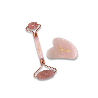 ROSE QUARTZ FACIAL ROLLER & GUA SHA SET | Gua Sha | LOSHEN & CREM