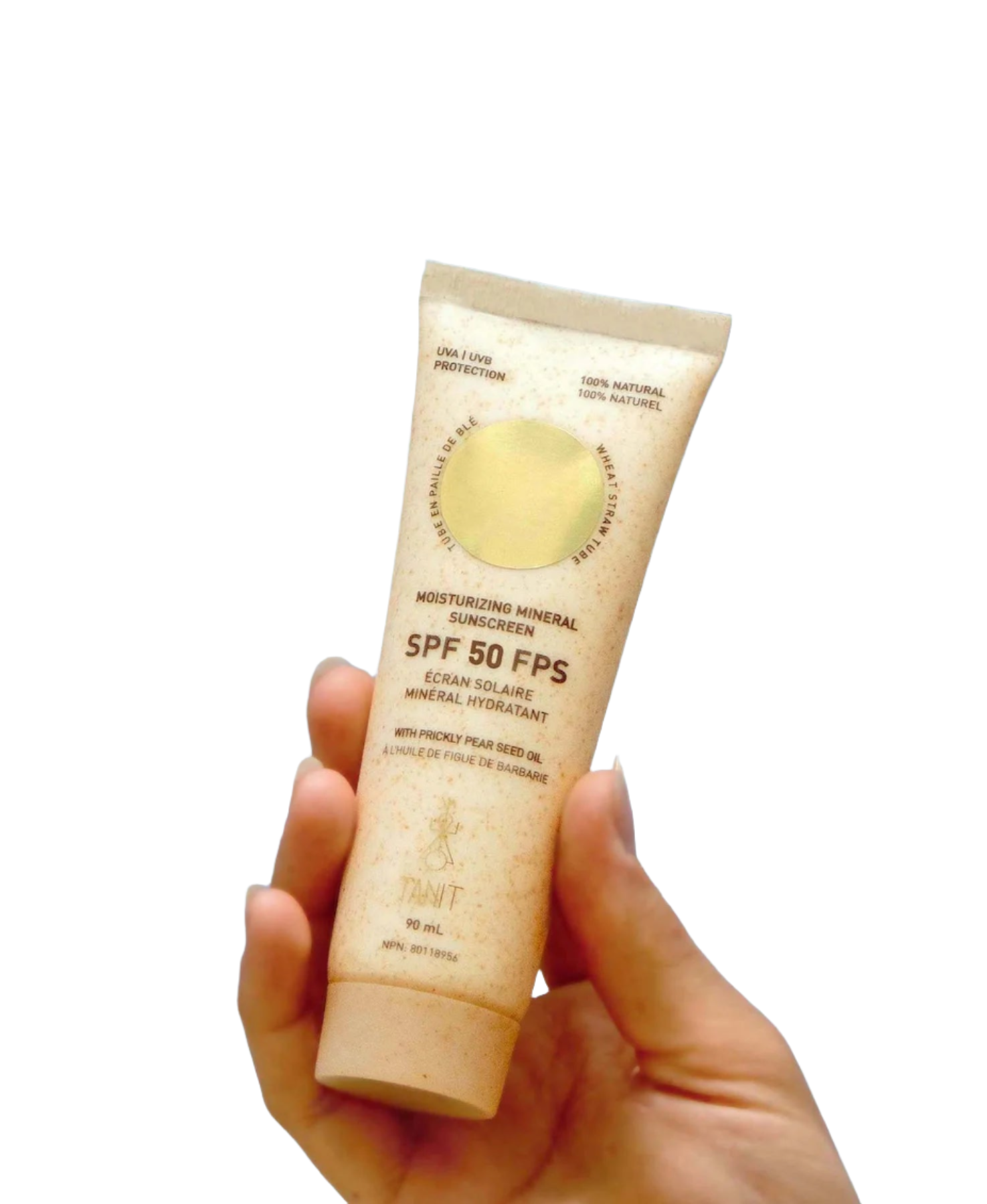 MINERAL SUNSCREEN WITH PRICKLY PEAR SEED OIL SPF 50 UNSCENTED | Mineral sun protection | LOSHEN & CREM