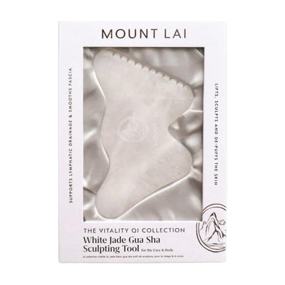 THE VITALITY Qi WHITE JADE GUA SHA SCULPTING TOOL | Gua Sha | LOSHEN & CREM