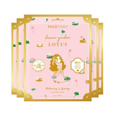 DREAM GARDEN LOTUS BIOCELLULOSE MASK - BALANCING & FIRMING | Sheet mask | LOSHEN & CREM