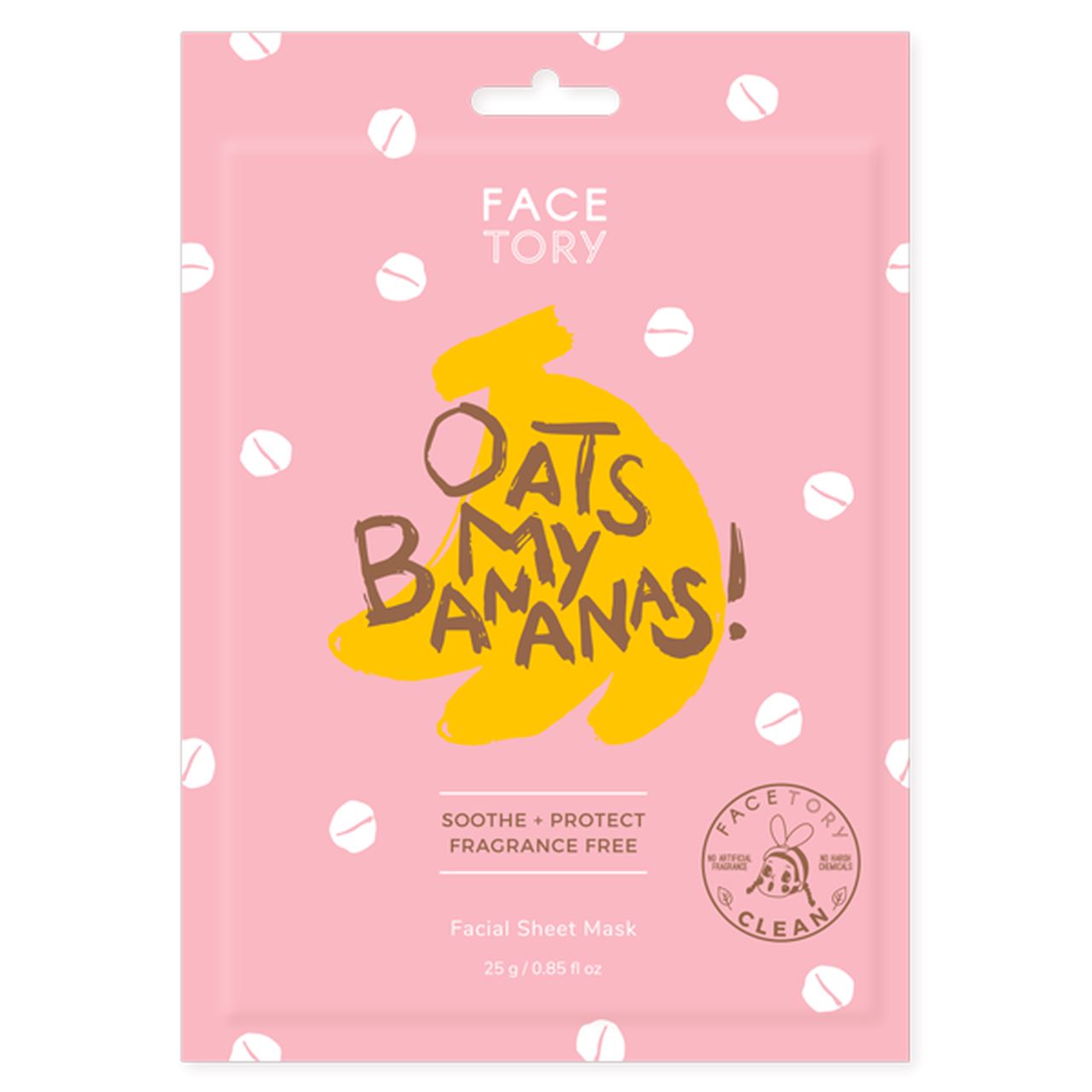 FACETORY OATS MY BANANAS SHEET MASK - SOOTHING & PROTECTING | Sheet mask | LOSHEN & CREM