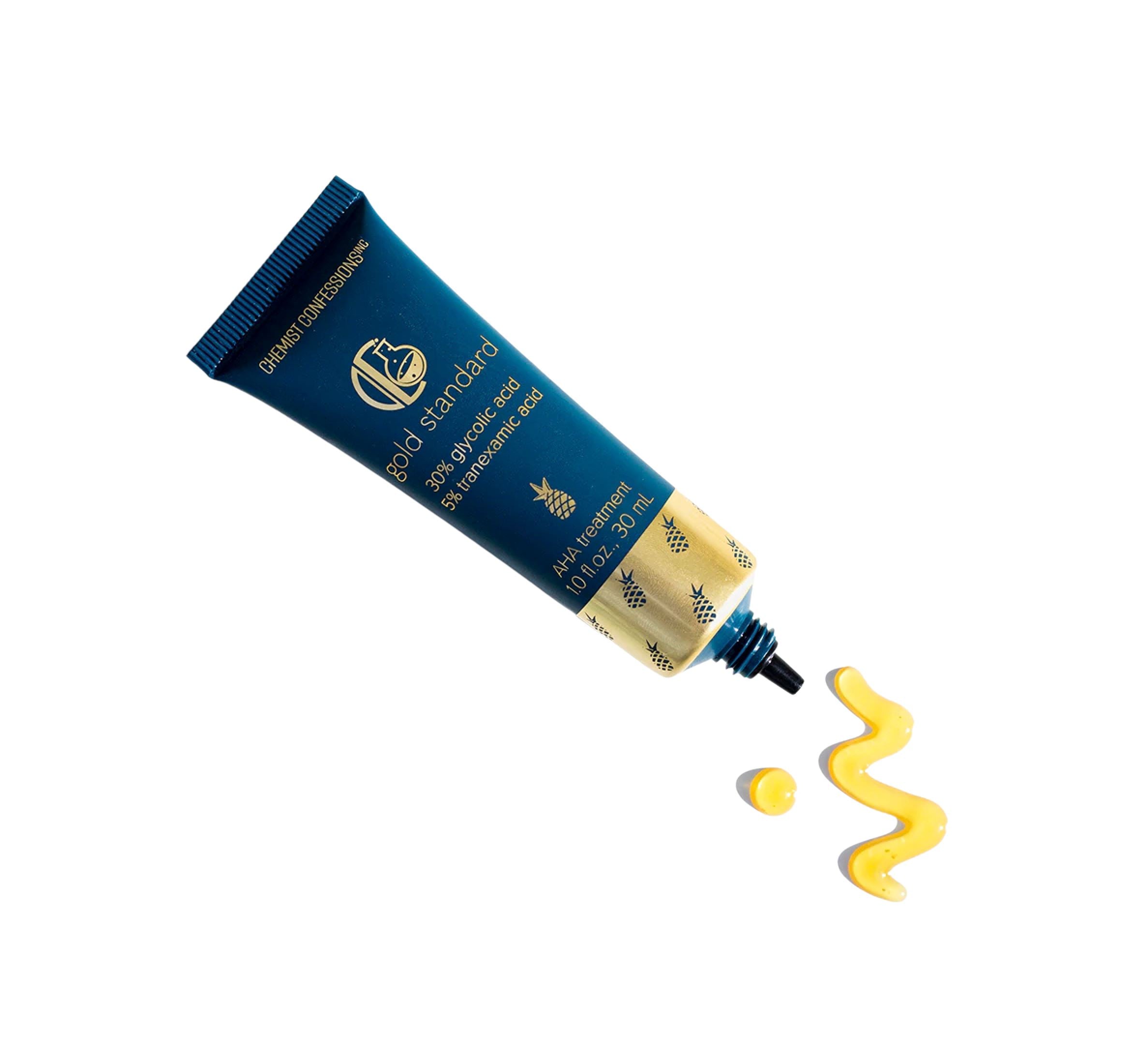 GOLD STANDARD EXFOLIATION TREATMENT GLYCOLIC ACID + TRANEXAMIC ACID | AHA | BHA serum | LOSHEN & CREM