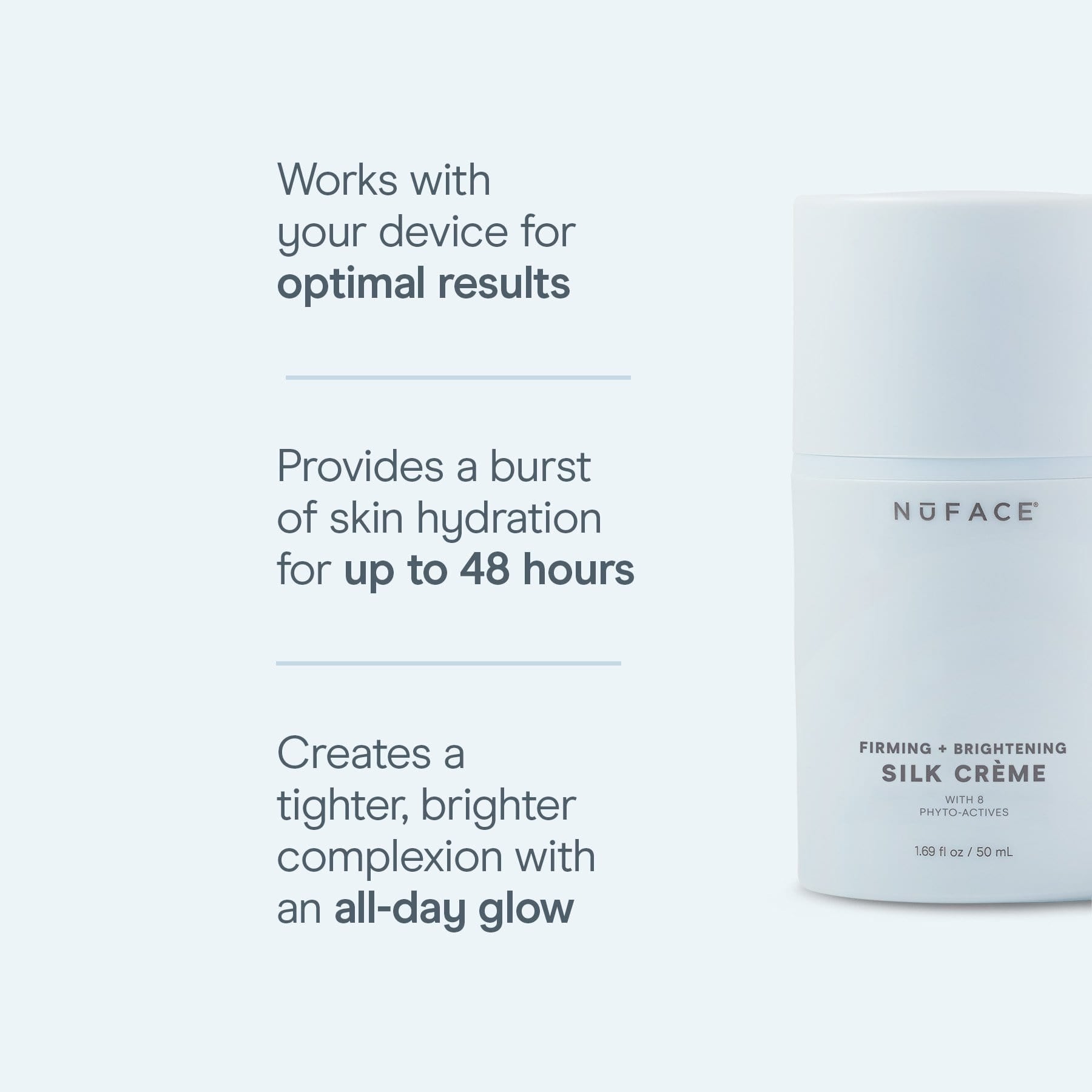 NuFACE FIRMING AND BRIGHTENING SILK CREME | Microcurrent | LOSHEN & CREM