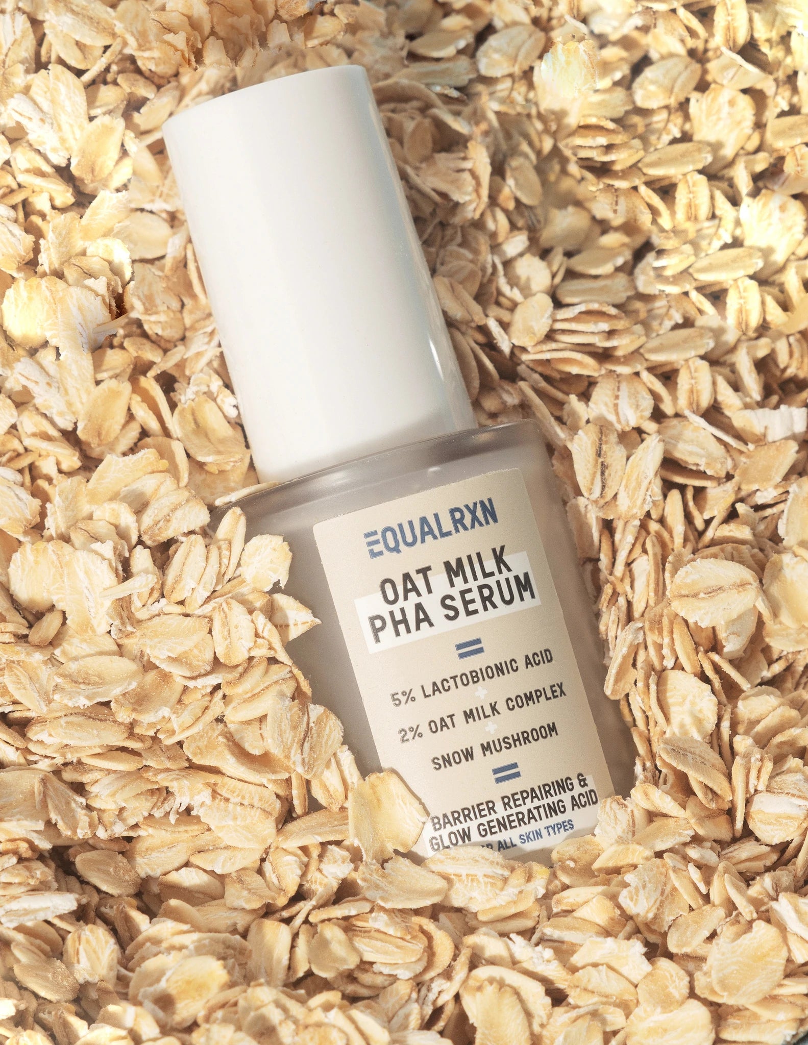 OAT MILK GENTLY EXFOLIATING GLOW PHA SERUM | Acne serum | LOSHEN & CREM